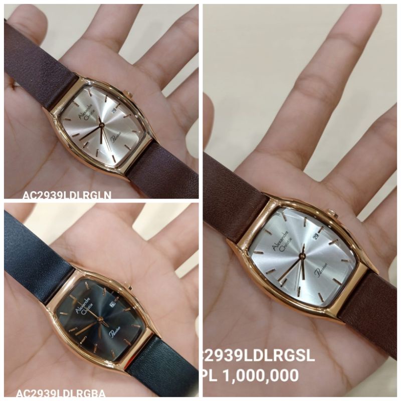 Jam Tangan Wanita Alexandre Christie Ac 2939 Kulit Original Garansi