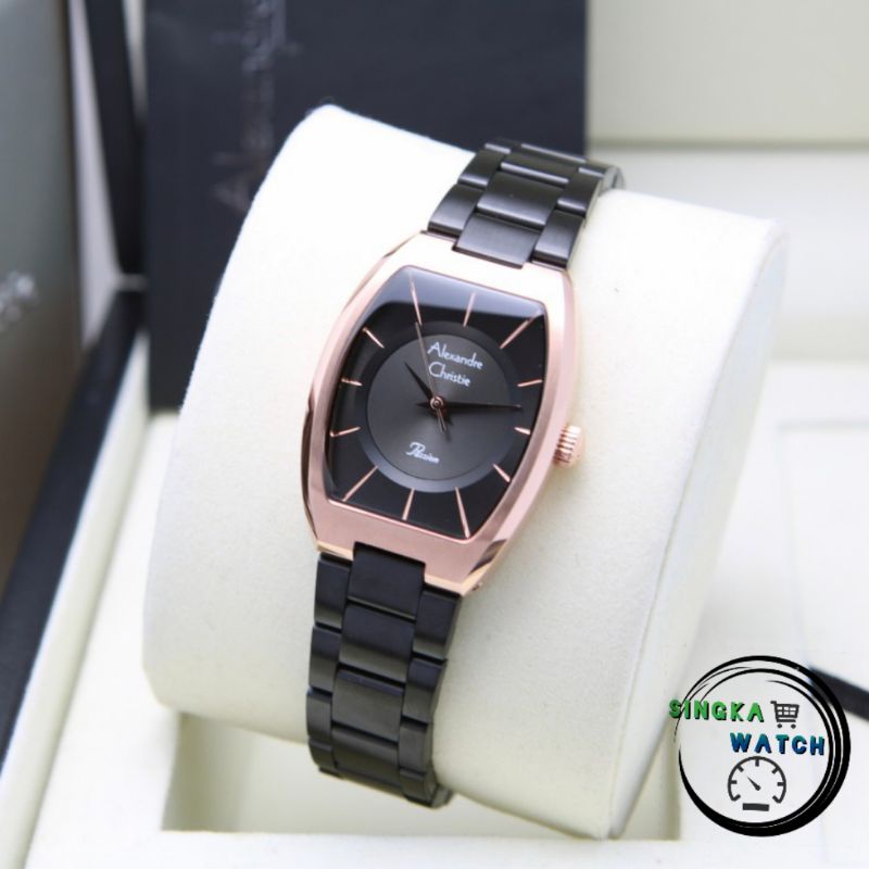 JAM TANGAN ALEXANDRE CHRISTIE AC ORI SERI 2980LH HITAM ROSEGOLD