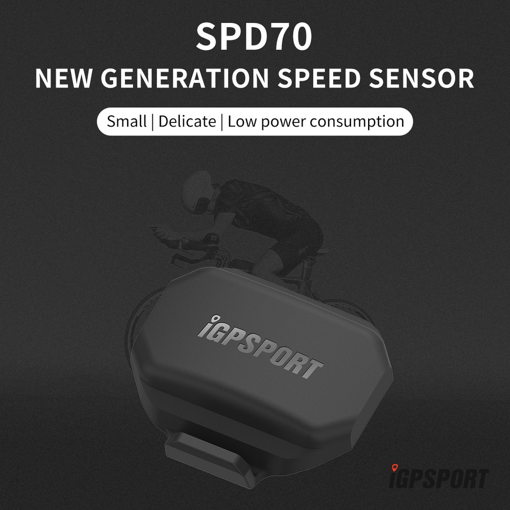 IGPSPORT SPD70 Geschwindigkeitssensor – Bluetooth/ANT+, 300 H Akku, Wasserdicht, Ohne Magnet