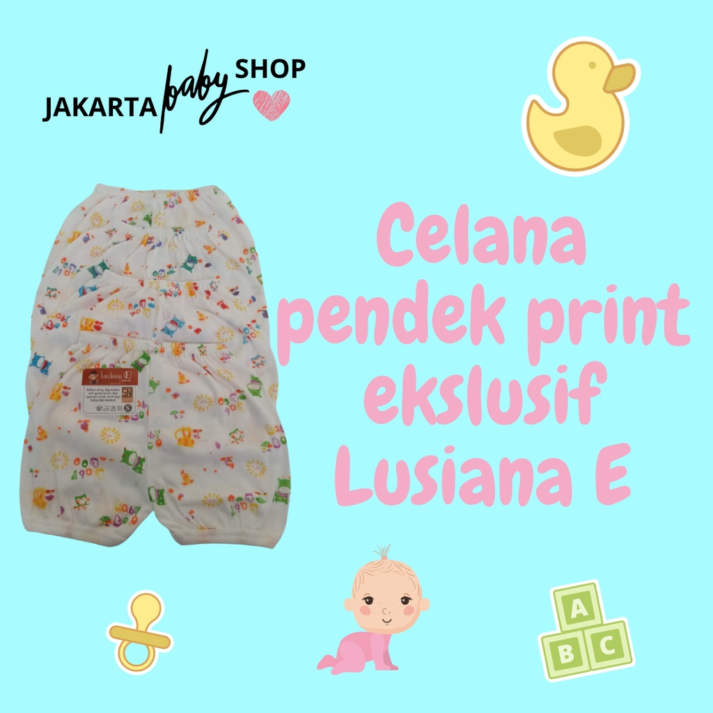 CELANA PENDEK PRINT EKSLUSIF SNI LUSIANA E SATUAN/ISI 6PC