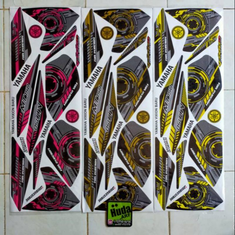 Striping sticker decal lis motor variasi yamaha new vixion NVL 2013-2015