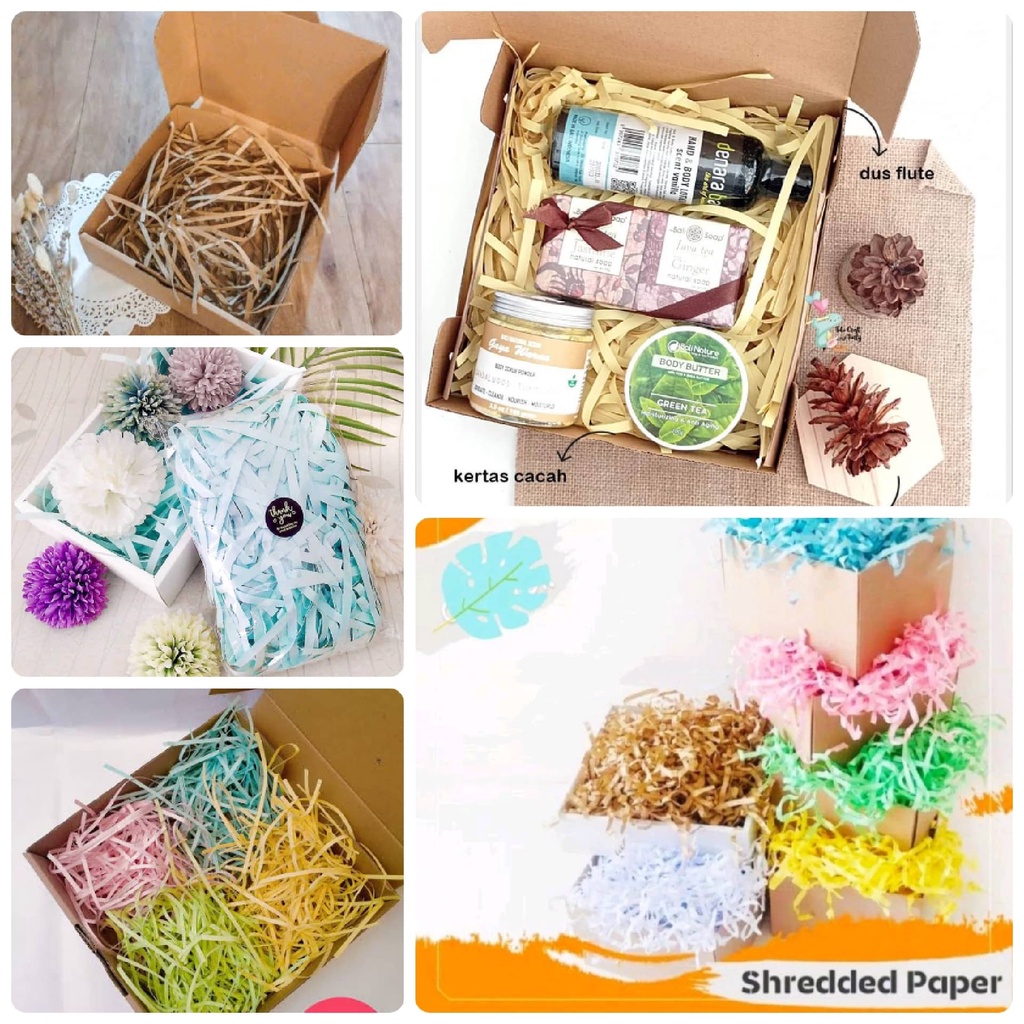 

Shredded Paper/ Kertas Cacah Untuk Hampers / kertas potong HVS / kertas cacah