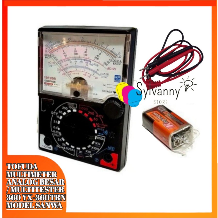 Jual Tofuda Multimeter Analog Besar Multitester Yx Trn Model