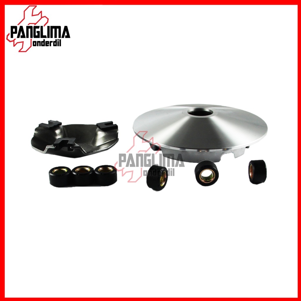 Rumah Roller Assy Lengkap Yamaha NMAX 150cc-155cc 150-155 Cc &amp; Aerox 155 13 Gram-13 gr Roler Assy-Penutup-Tutup-Slider-Komplit-Set