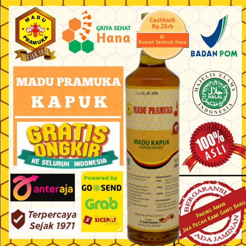 

Madu Pramuka Asli - Madu KAPUK 650ml