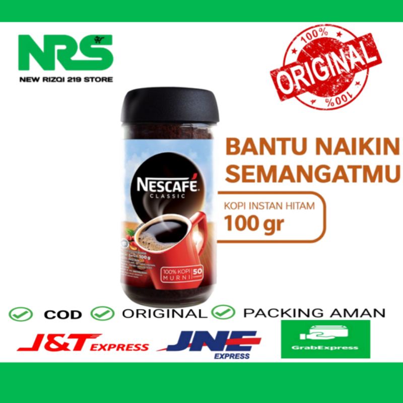 

NESCAFE CLASSIC Kopi Instan Kopi Hitam 100g Jar