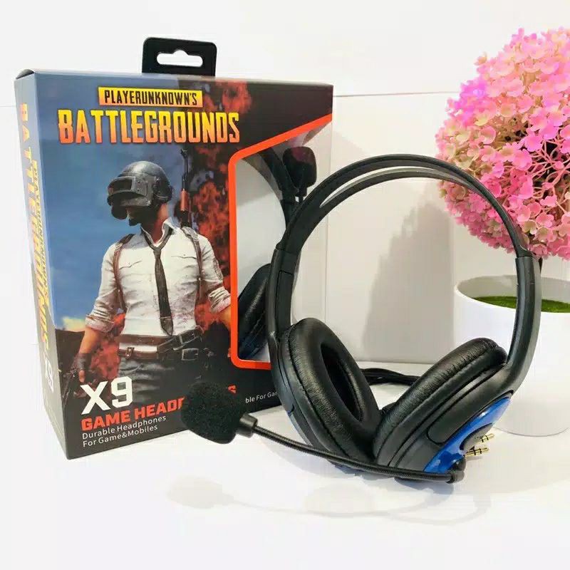 Headphone headset gaming X9 Bass setero