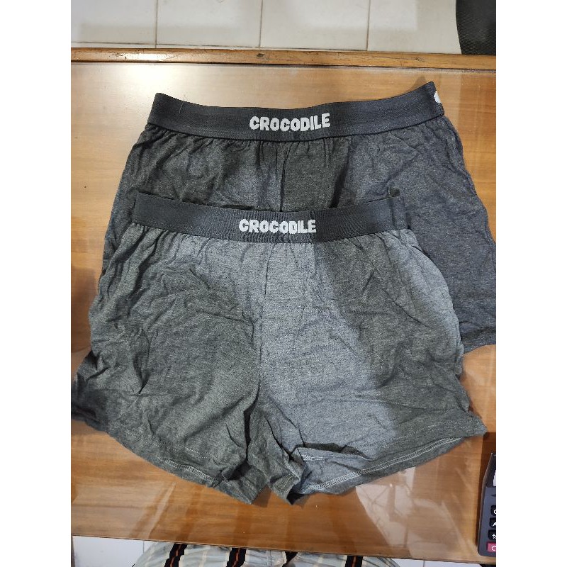 2 PCS  BOXER CROCODILE PRIA  001 + 1 MASKER BAGUS / BOXER CROCODILE ORIGINAL, ASLI, KATUN, 1 PACK ISI 2