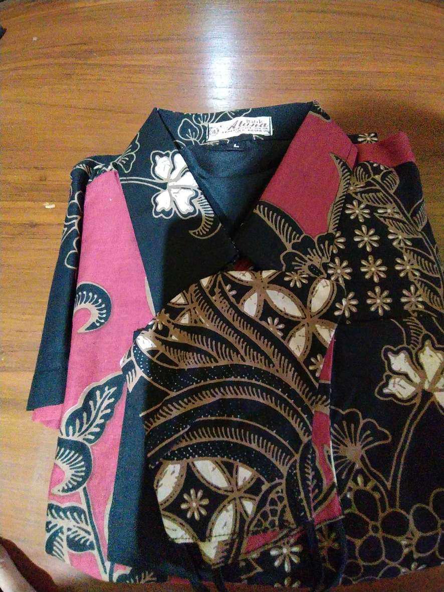 Baju Batik Pria Lengan Panjang Modern Kemeja Batik Pria/laki-laki Lengan Panjang  Atasn Batikads 085