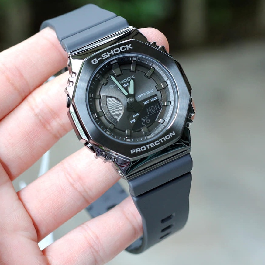 JAM TANGAN PRIA CASIO G-SHOCK GM-S2100B-8A BLACK ORIGINAL