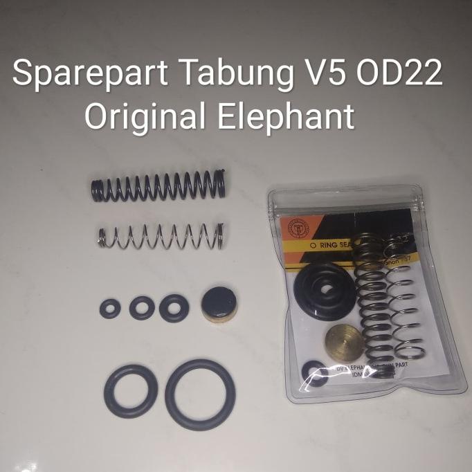 Ready oke] Sparepart Tabung V5 OD22 By Elephant / Oring Seat / Spring Oring Set