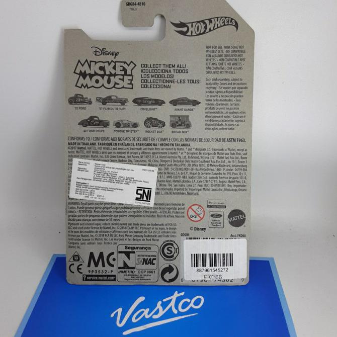 Spesial Hot Wheels Disney Mickey Mouse Steamboat Willie 32 Ford Hotwheels Limited