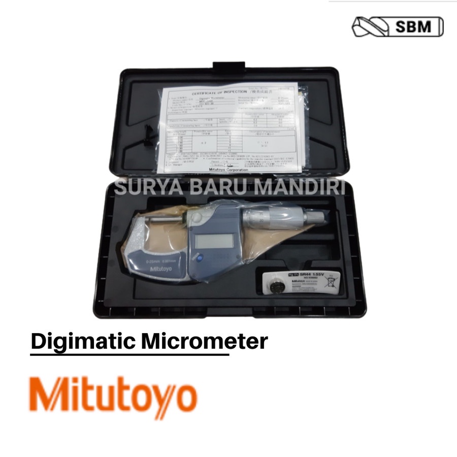 MITUTOYO 293-240-30 DIGIMATIC MICROMETER 0-25MM DIGITAL MICROMETER