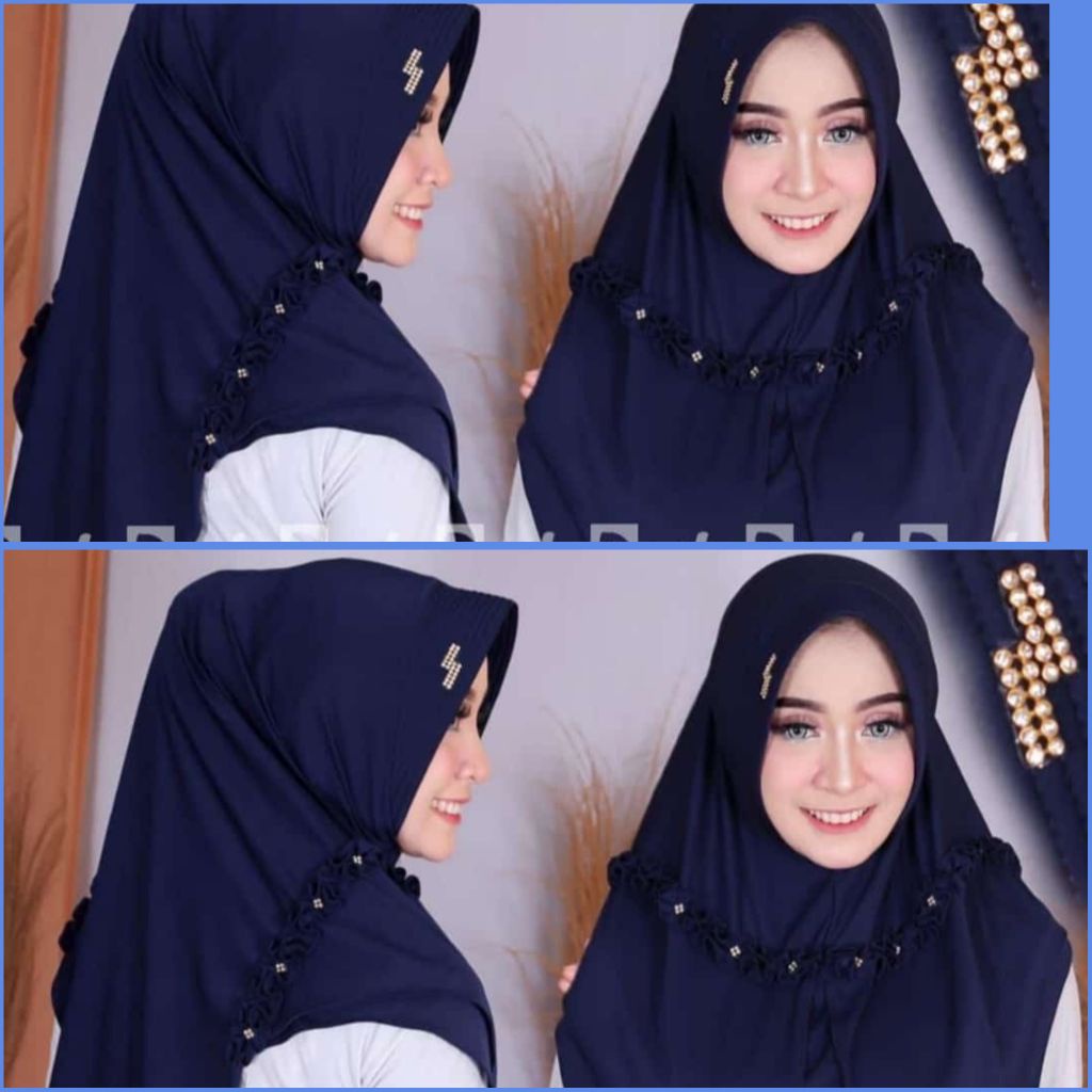 HIJAB ZALFA DE.AL BAHAN JERSEY HIJAB INSTAN