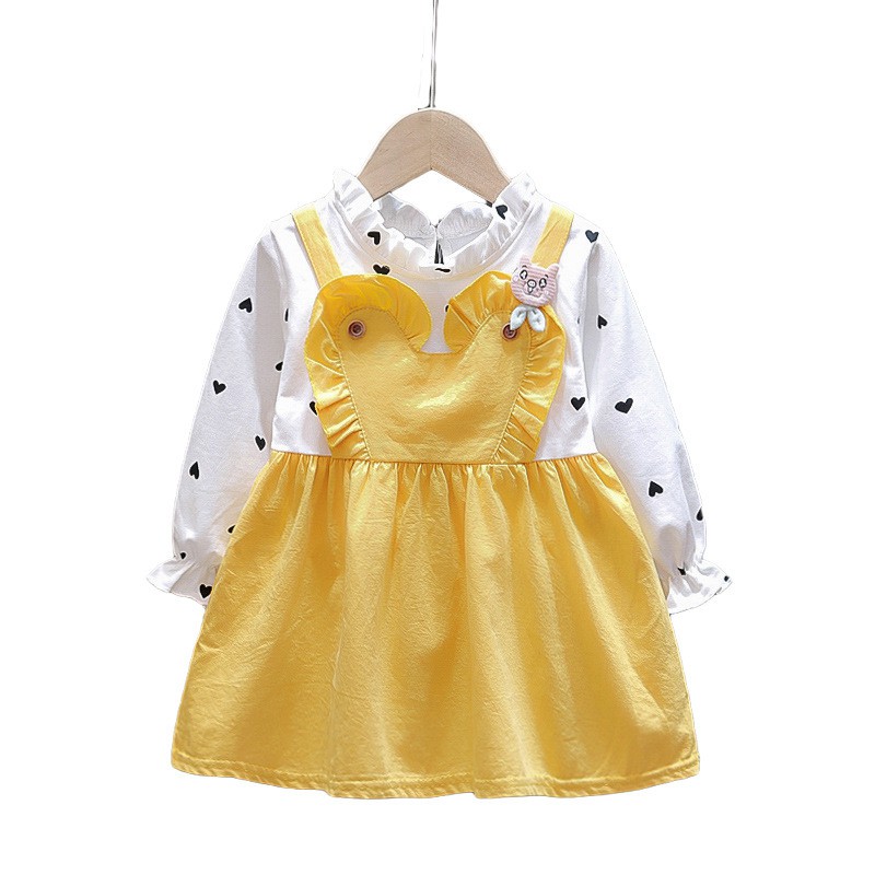 HappyOliver DRESS EMILY HEART EBV Baju Dress Anak Perempuan Import/Dress Bayi Perempuan/Gaun Bayi Perempuan/Dress Pesta/Dress Bayi