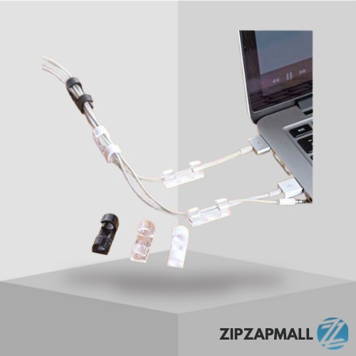 Klip Clip Klem Clamp Pengikat Perekat Penjepit Kabel Charger Hp Dinding Tempel Listrik Organizer Ori