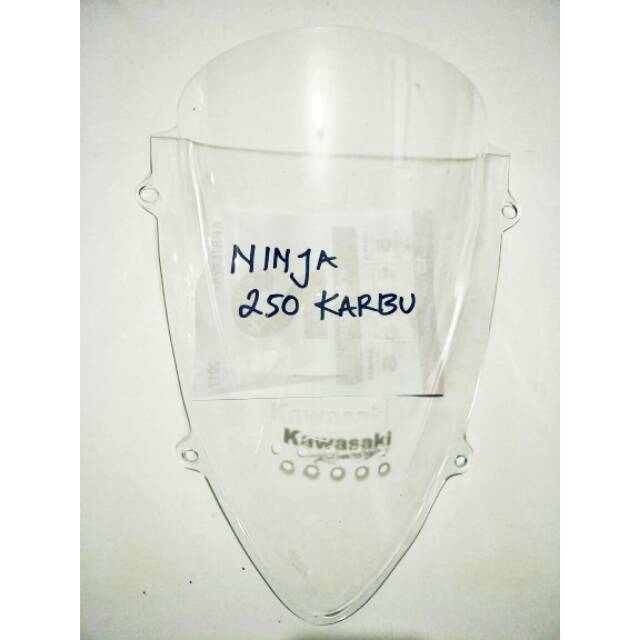 VISOR NINJA 250 karbu JENONG/windshiel kawasaki ninja 250 pertama