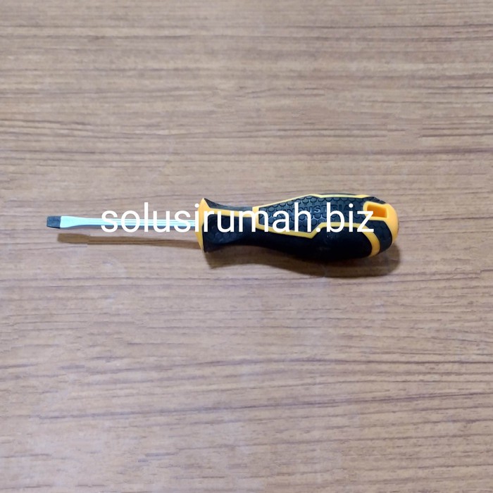 OBENG TEMBUS KARET SL 5.5 x 75 MM - MINUS VANDANIUM SCREWDRIVER INDUST
