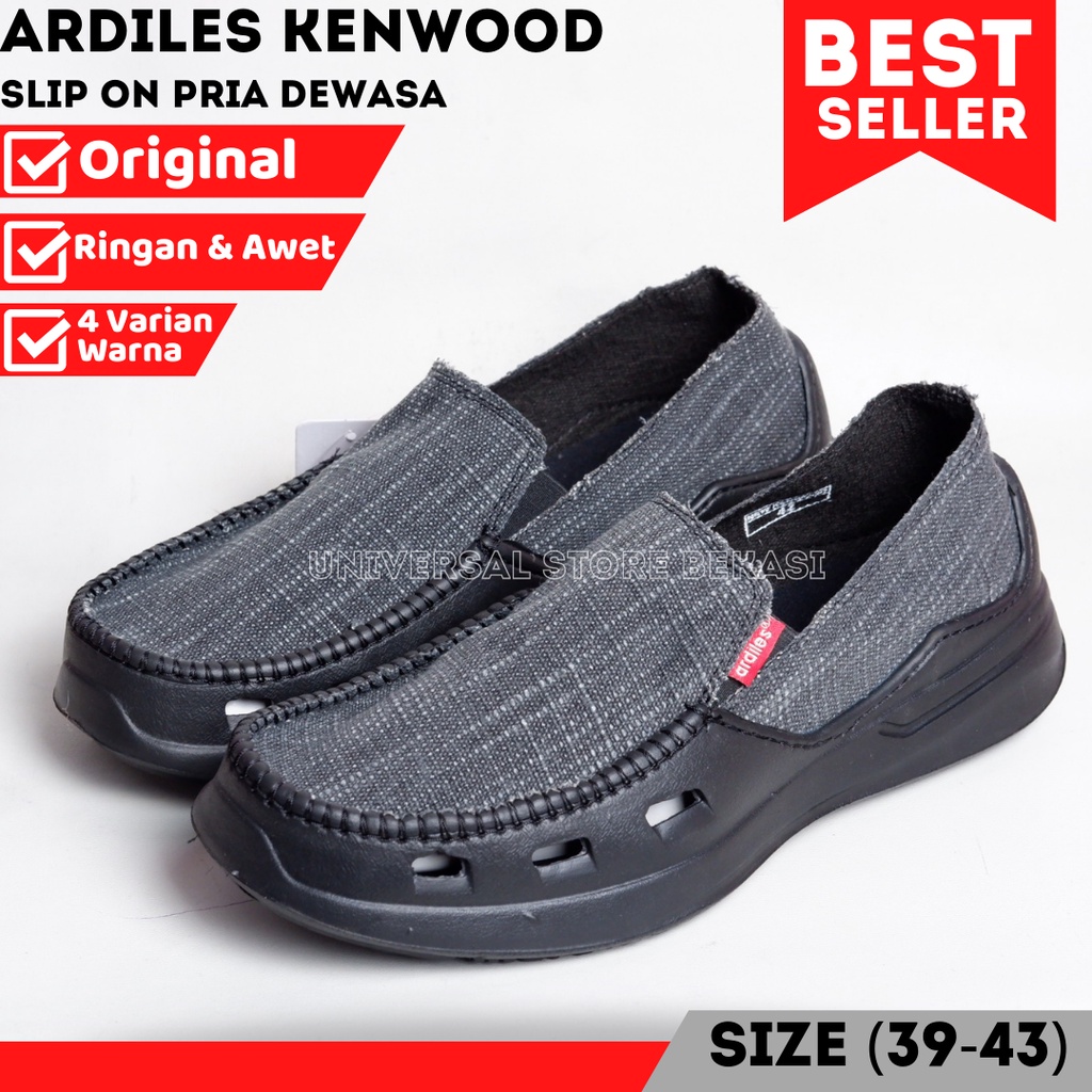 Sepatu Pria Kanvas Ringan lelaki laki Cowok Ardiles Kenwood Sepatu Karung Jeans Casual Slip On