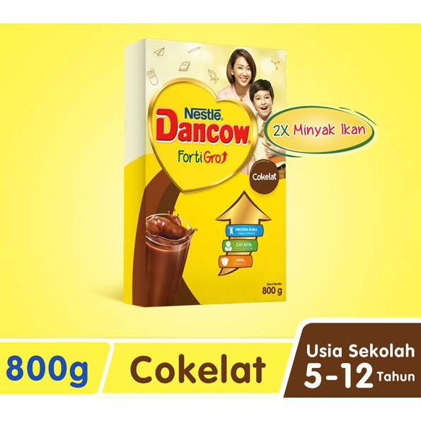 

NESTLE Dancow Fortigro Rasa Coklat Susu Anak Usia Sekolah 5 - 12 Tahun 800 gr