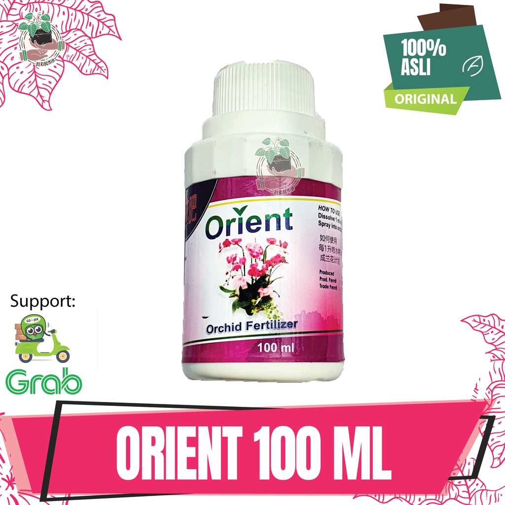 Pupuk Orient Orchid 100 ml Pupuk Organik Cair siap pakai untuk tanaman hias Vitamin Nutrisi Bunga An
