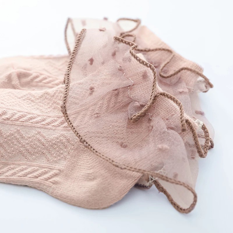 (Pimenova) kaos kaki bayi polos renda , kaos kaki bayi renda korea , baby socks , pastel baby socks