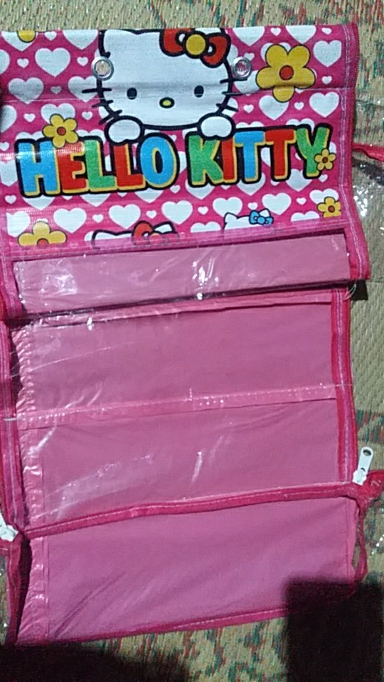 [ Cod ]gantung Karakter Full Resleting Rak Sepatu Tas Jilbab Kosmetik Hbo Dinding Set Doraemon Kitty