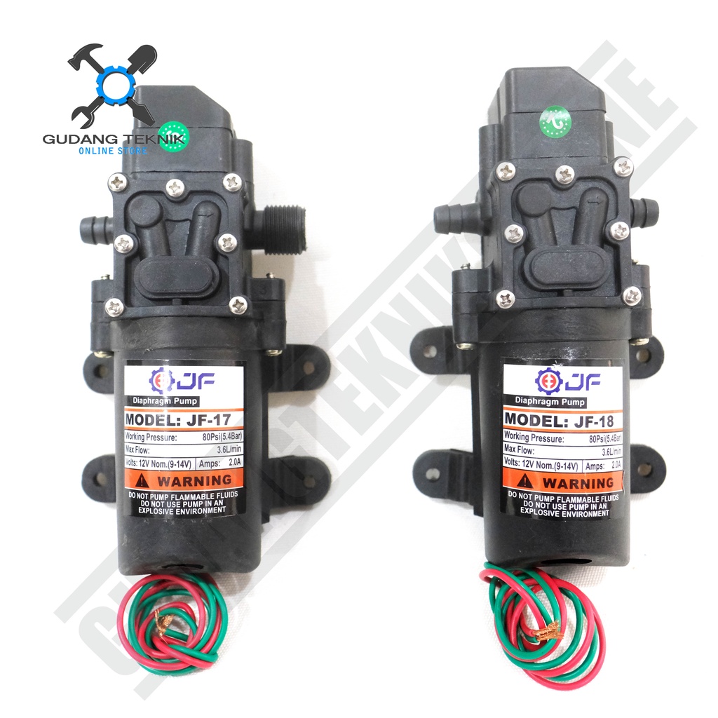 (JF) Dinamo Sprayer Hama DC12V JF16 NEPEL-NEPEL JF / Baterai Aki Accu Pompa Air Cuci Mobil Motor JF17 NEPEL-DRAT JF-16 JF-17