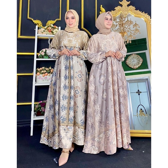 QUEEN DRESS / GAMIS MOTIF / MAXMARA PRINTING
