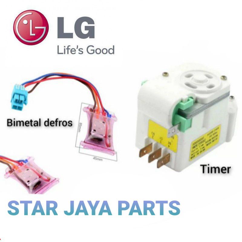 Timer dan defros bimetal kulkas LG 2 pintu