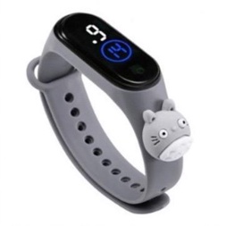 ☮FAYES☮ Jam Tangan Elektronik Led Waterproof Motif Untuk Anak Karakter Import Cod Murah JT06-GREY TOTORO
