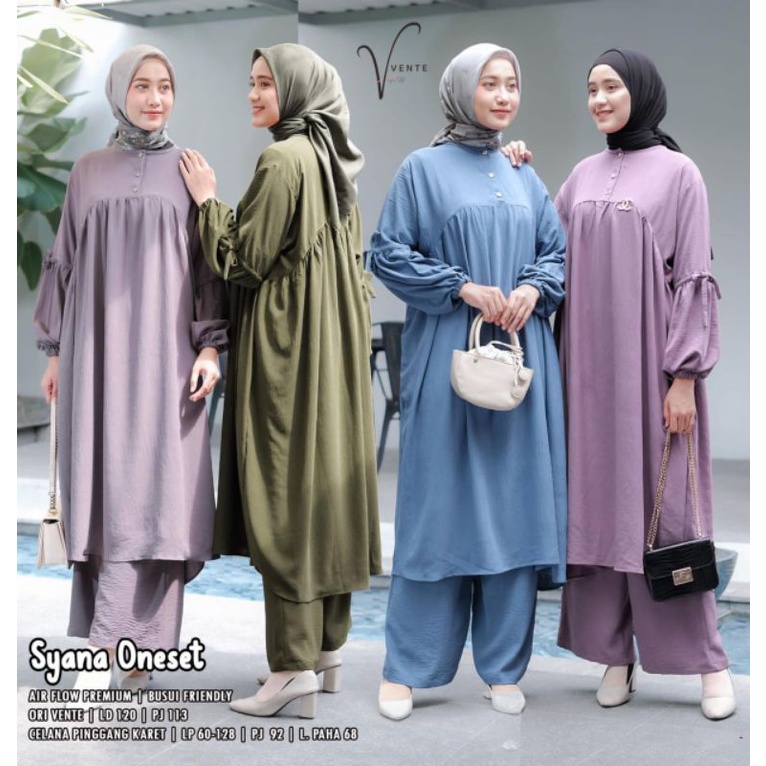 (NEW)SETELAN WANITA OOTD//SYANA ONE SET BY VENTE