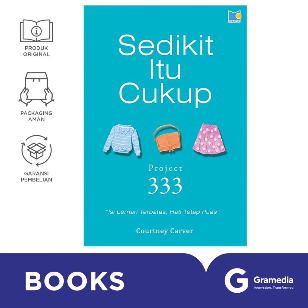 Gramedia Bali - Sedikit Itu Cukup: Project 333