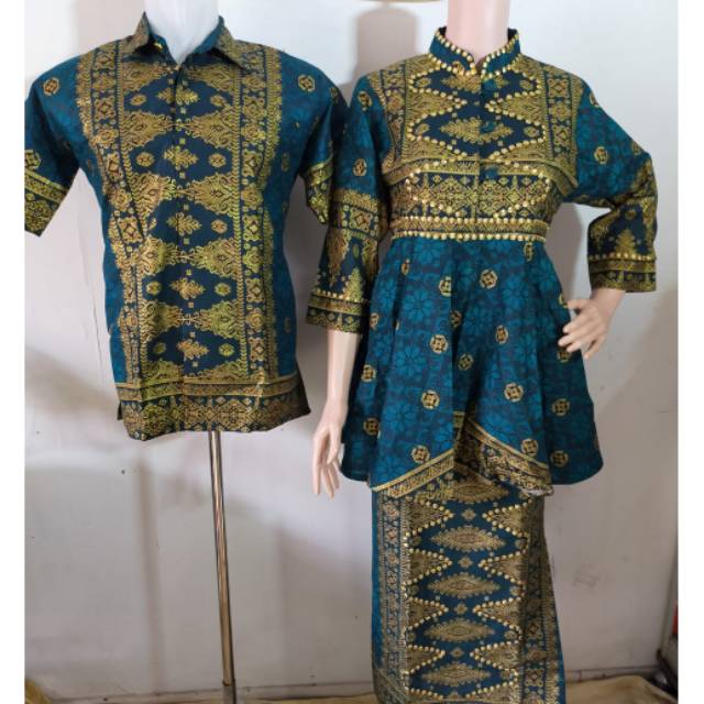Batik motif Songket Palembang baju pesta