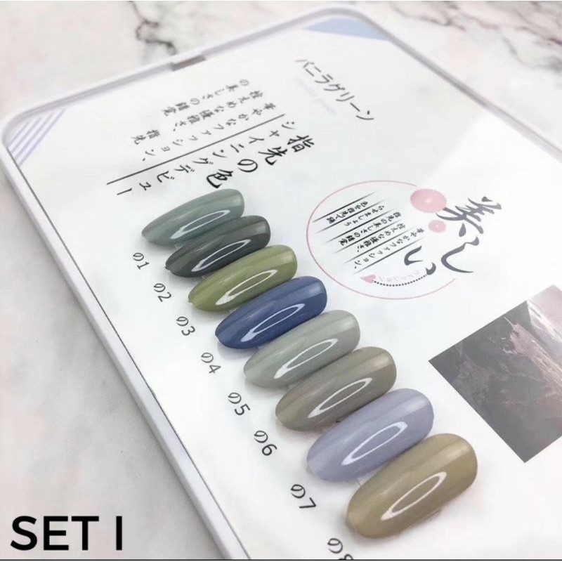 NISI NAIL GEL POLISH SET ISI 8 WARNA FREE NAIL FRAME KUTEK GEL SET