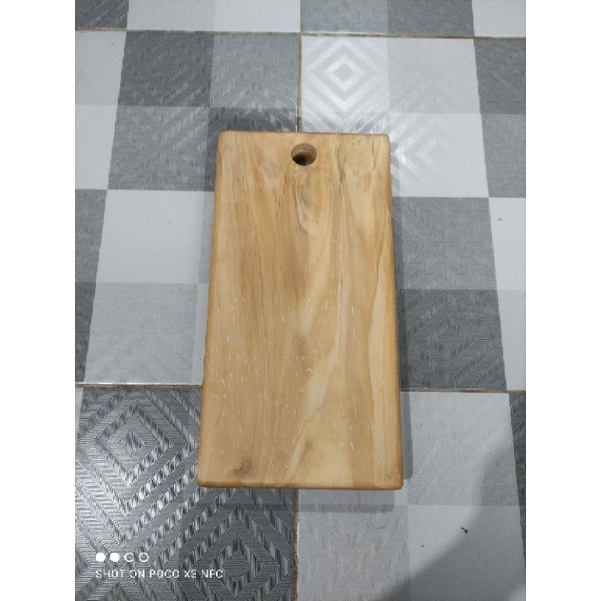 Talenan Kayu PINUS 34x18 pingul / Serving Board / Wooden Cutting Board