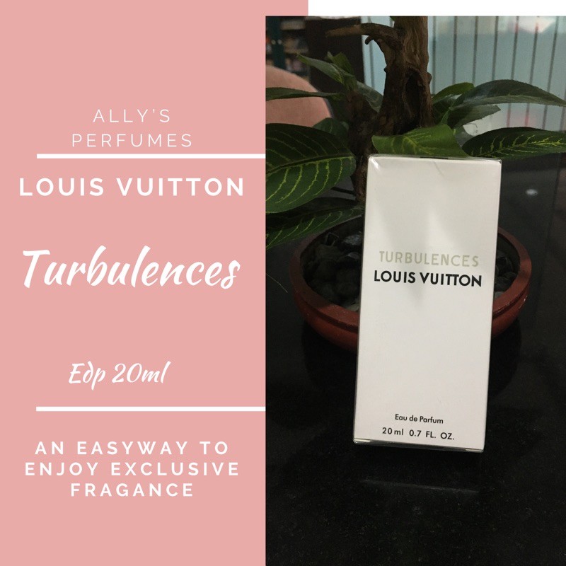 parfum travelsize 20ml / louis vuitton / lv / turbulences