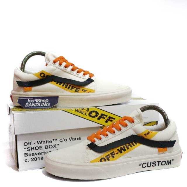 off white black and yellow shoes