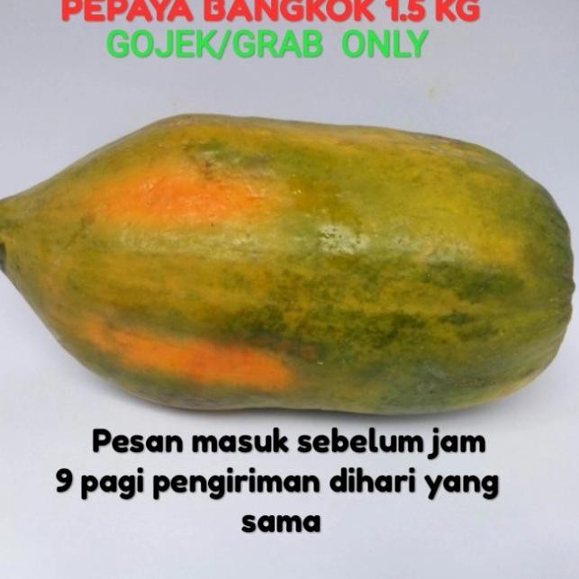 

♖ BUAH PEPAYA BANGKOK 1~1.2kg - jumbo 2.5 kg ➱