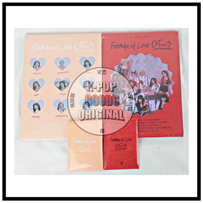 TWICE Album - Formula of Love (Photobook &amp; Result File Ver.) [ALBUM SEALED READY STOCK]