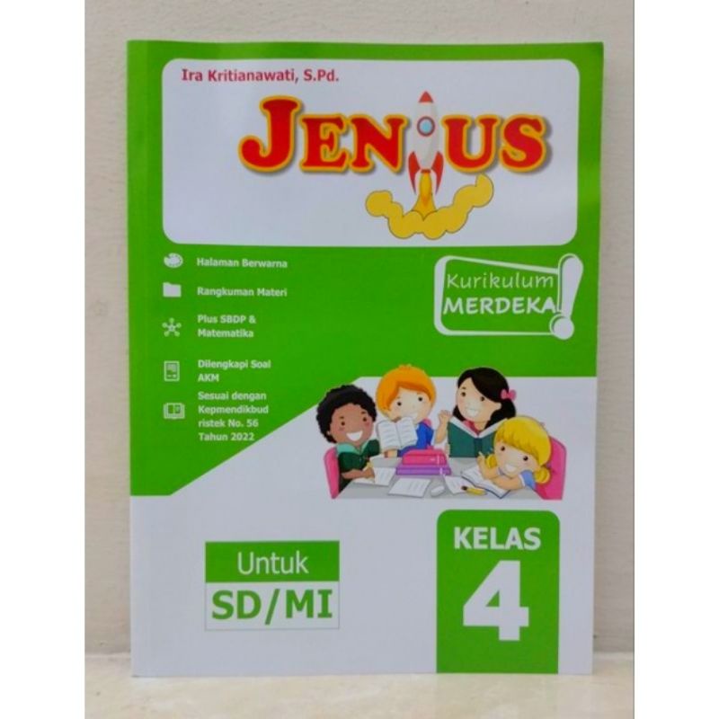 BUKU JENIUS KELAS 4 SD/MI Semester 1