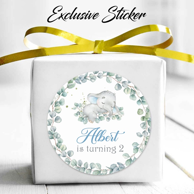 

50 STIKER / STICKER ANIMALS 2-12 ULANG TAHUN / ULTAH / BIRTHDAY