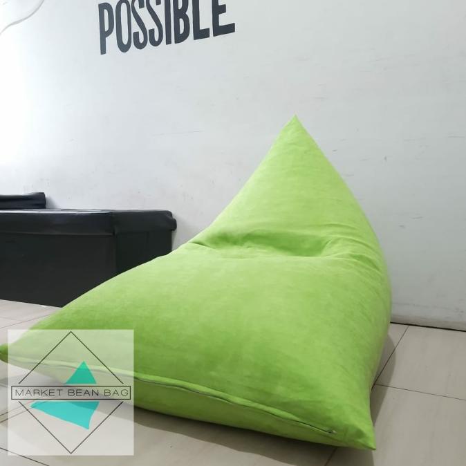 

Bean Bag Triangle Hijau Stabilo Size M + Isi Stytofoam - Suede Bb901