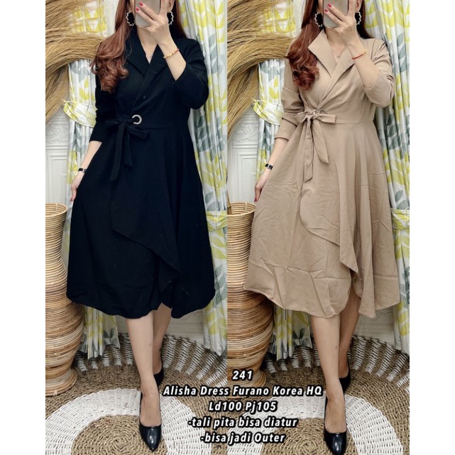 Dres 241 dress alisha furano korea TANYAKAN stok