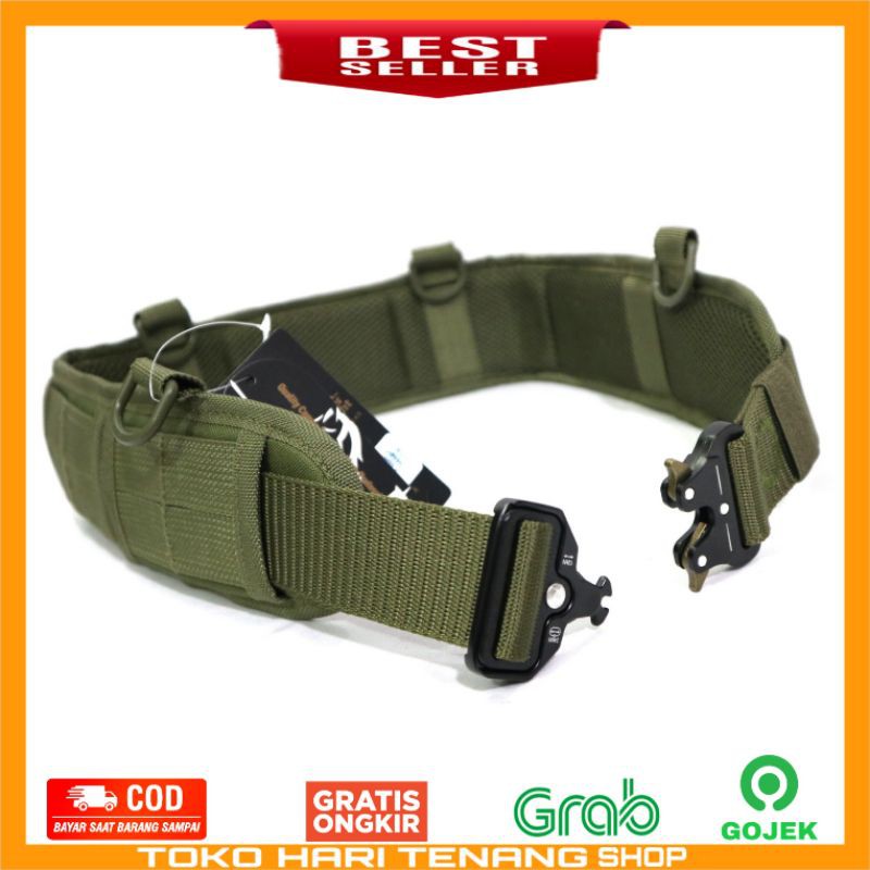 WARBELT / GESPER COBRA NILON / PAKET WARBELT HIJAU