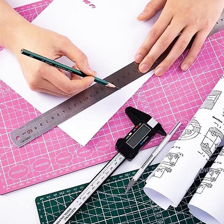 

(O3R5) ✔ Alas Potong Ukuran A3 /A4 /A5 PVC Cutting Mat Cutting Pad Board Alat DIY Double Size //Ready@now