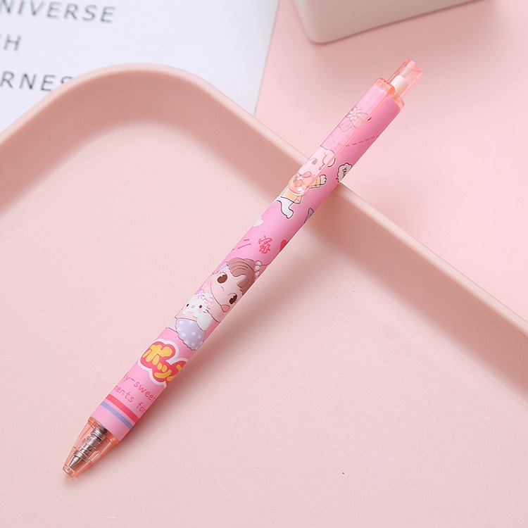 OVERFLOWS.ID Pulpen Mekanik Milky Warna Pastel Bolpoin Lucu Murah Import Pen Karakter