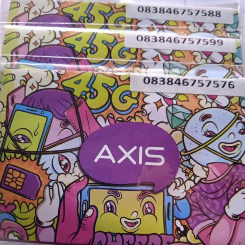 No Cantik Axis 757588, 757599, 757576