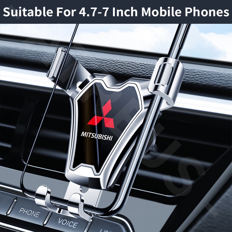 Mitsubishi Stand Handphone Universal 4.7-7 inch Dapat Berputar 360 Derajat Ventilasi Ac Mobil Holder Handphone Untuk Xpander Mirage Horse Lancer Pajero Outlander Attrage