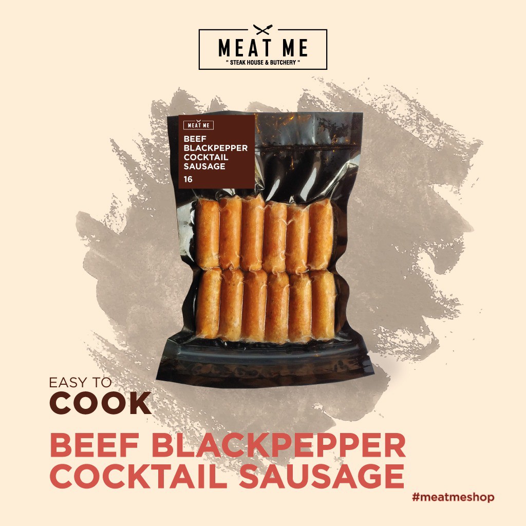 

MEAT ME Frozen Food - Beef Blackpepper Cocktail Sausage